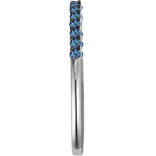 1/5 Ct. Tw. Blue Diamond Stack Ring In 10K White Gold
