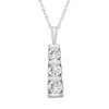 1/2 Ct. Tw. Diamond Bar Pendant In 10K White Gold