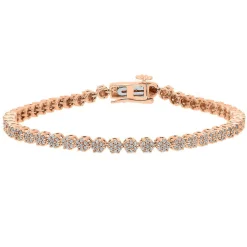 1 Ct. Tw. Diamond Bracelet In 10K Rose Gold