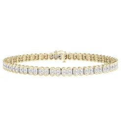 1 Ct. Tw. Diamond Bracelet In 10K Yellow Gold