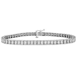 3 Ct. Tw. Diamond Bracelet In 10K White Gold