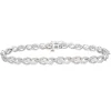 1 Ct. Tw. Diamond Braid Bracelet In 10K White Gold