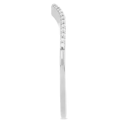 1/10 Ct. Tw. Diamond Contour Band In 10K White Gold