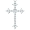 1 Ct. Tw. Diamond Cross Pendant In
