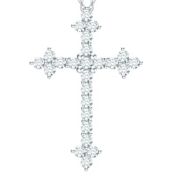 1 Ct. Tw. Diamond Cross Pendant In