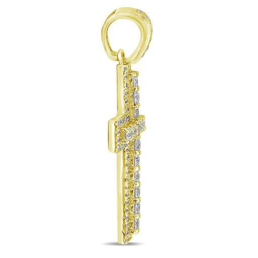 3/4 Ct. Tw. Diamond Cross Pendant In 10K Yellow Gold