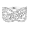 1 Ct. Tw. Diamond Crossover Band In 10K White Gold