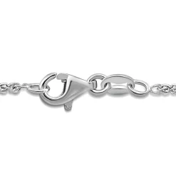 1 1/2 Ct. Tw. Diamond Curved Bar Necklace In 14K White Gold