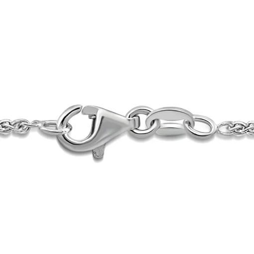 1 1/2 Ct. Tw. Diamond Curved Bar Necklace In 14K White Gold