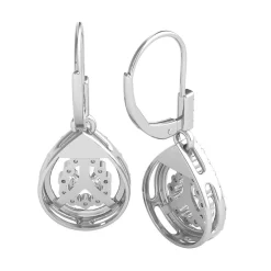 1/3 Ct. Tw. Diamond Dangle Earrings In 10K White Gold