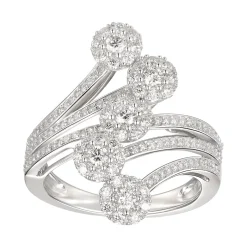 1 Ct. Tw. Diamond Five-Stone Ring In 10K White Gold