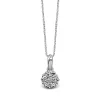 1/4 Ct. Tw. Diamond Flower Pendant