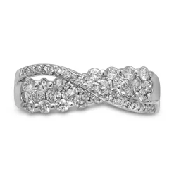 1 Ct. Tw. Diamond Flyover Ring In 10K White Gold