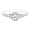 1/7 Ct. Tw. Diamond Halo Promise Ring In 10K White Gold