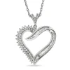 1/2 Ct. Tw. Diamond Heart Pendant In 10K White Gold