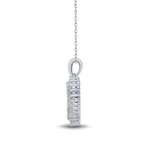 1/4 Ct. Tw. Diamond Heart Pendant In 10K White Gold
