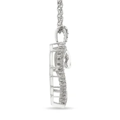 1/2 Ct. Tw. Diamond Heart Pendant In 10K White Gold
