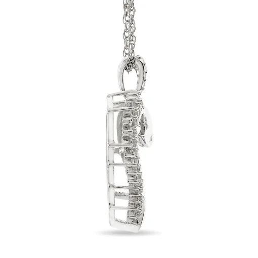 1/2 Ct. Tw. Diamond Heart Pendant In 10K White Gold