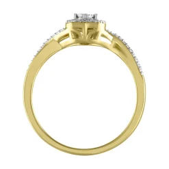 1/8 Ct. Tw. Diamond Heart Promise Ring In 10K Yellow Gold