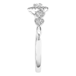 1/5 Ct. Tw. Diamond Heart Ring In 10K White Gold