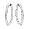 1/4 Ct. Tw. Diamond Hoop Earrings In