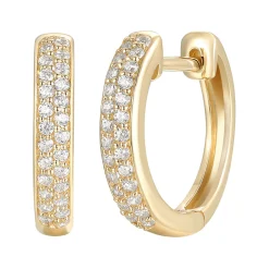 1/4 Ct. Tw. Diamond Hoop Earrings