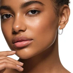 1/4 Ct. Tw. Diamond Hoop Earrings In