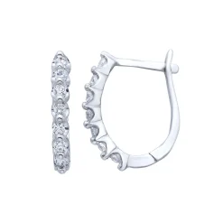 1/4 Ct. Tw. Diamond Huggie Hoop Earrings In