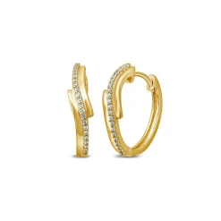 1/10 Ct. Tw. Diamond Huggie Hoop Earrings