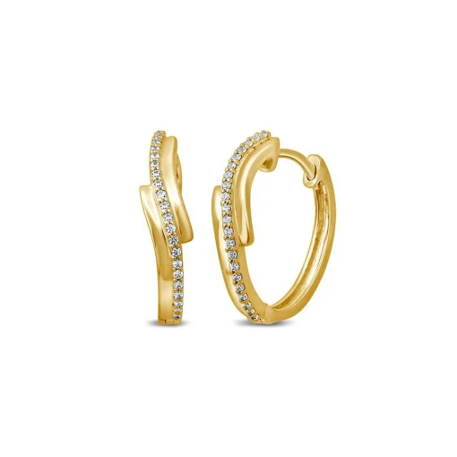 1/10 Ct. Tw. Diamond Huggie Hoop Earrings