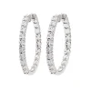 1/2 Ct. Tw. Diamond Illusion Hoop Earrings In