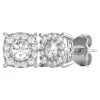 1/2 Ct. Tw. Diamond Illusion Halo Stud Earrings In