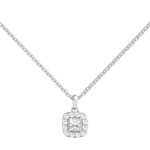 1/4 Ct. Tw. Diamond Illusion Halo Pendant In