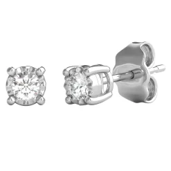 1/5 Ct. Tw. Diamond Illusion Stud Earrings In