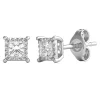 1/3 Ct. Tw. Diamond Illusion Stud Earrings In