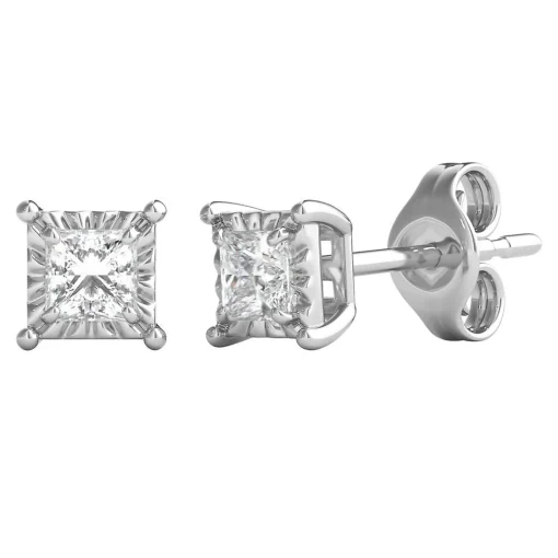1/3 Ct. Tw. Diamond Illusion Stud Earrings In