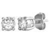 1/3 Ct. Tw. Diamond Illusion Stud Earrings In