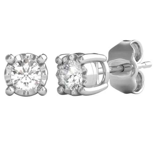 1/3 Ct. Tw. Diamond Illusion Stud Earrings In