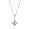 1/4 Ct. Tw. Diamond Illusion Solitaire Pendant In