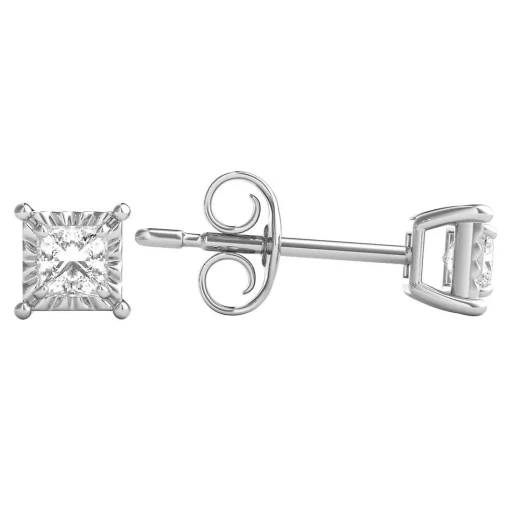 1/3 Ct. Tw. Diamond Illusion Stud Earrings In
