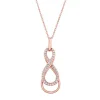 1/10 Ct. Tw. Diamond Infinity Pendant In 10K Rose Gold