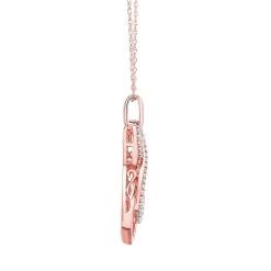1/10 Ct. Tw. Diamond Infinity Pendant In 10K Rose Gold