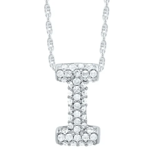 1/7 Ct. Tw. Diamond Initial Pendant In