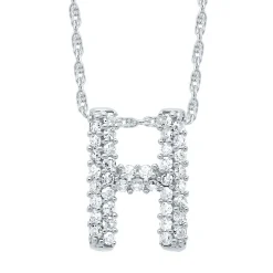 1/7 Ct. Tw. Diamond Initial Pendant In
