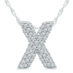 1/7 Ct. Tw. Diamond Initial Pendant In