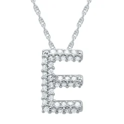 1/7 Ct. Tw. Diamond Initial Pendant In