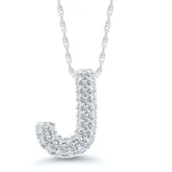 1/7 Ct. Tw. Diamond Initial Pendant In