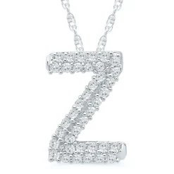 1/7 Ct. Tw. Diamond Initial Pendant In