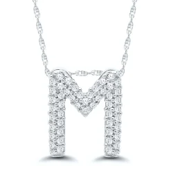 1/7 Ct. Tw. Diamond Initial Pendant In