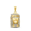 1/3 Ct. Tw. Diamond Jesus Pendant In 10K Yellow Gold